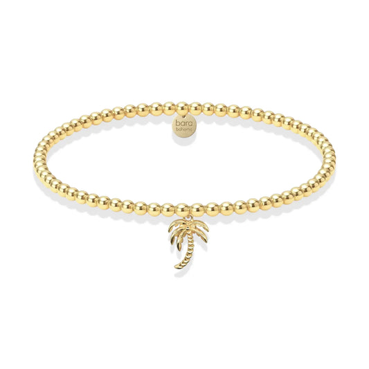 Palm Tree | Gold Filled Beaded Bracelet