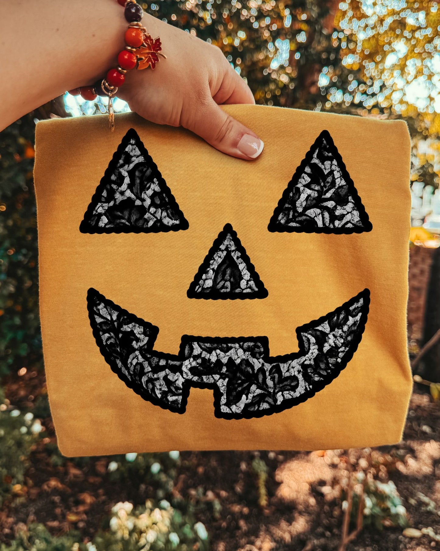 Lacey Pumpkin Tee