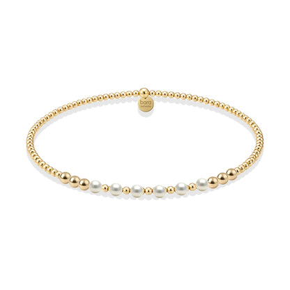 Berkeley Pearl | Gold Filled Beaded Bracelet