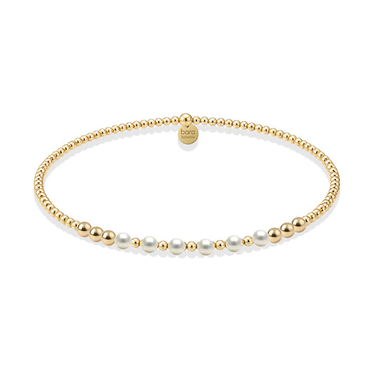 Berkeley Pearl | Gold Filled Beaded Bracelet