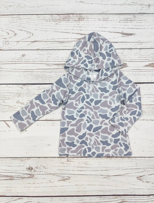 Littles Camo Hoodie (Grey)