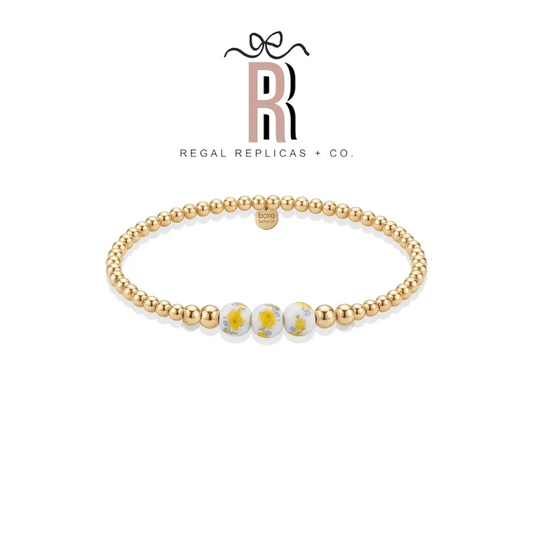 Capri Sole – Porcelain Beaded Bracelet