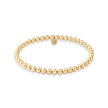 Classic 4mm | Gold Filled Beaded Bracelet
