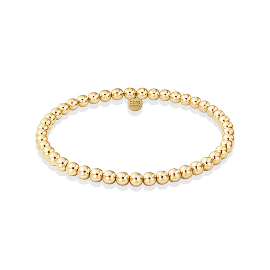 Classic 4mm | Gold Filled Beaded Bracelet