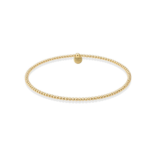 Classic 2mm | Gold Filled Beaded Bracelet