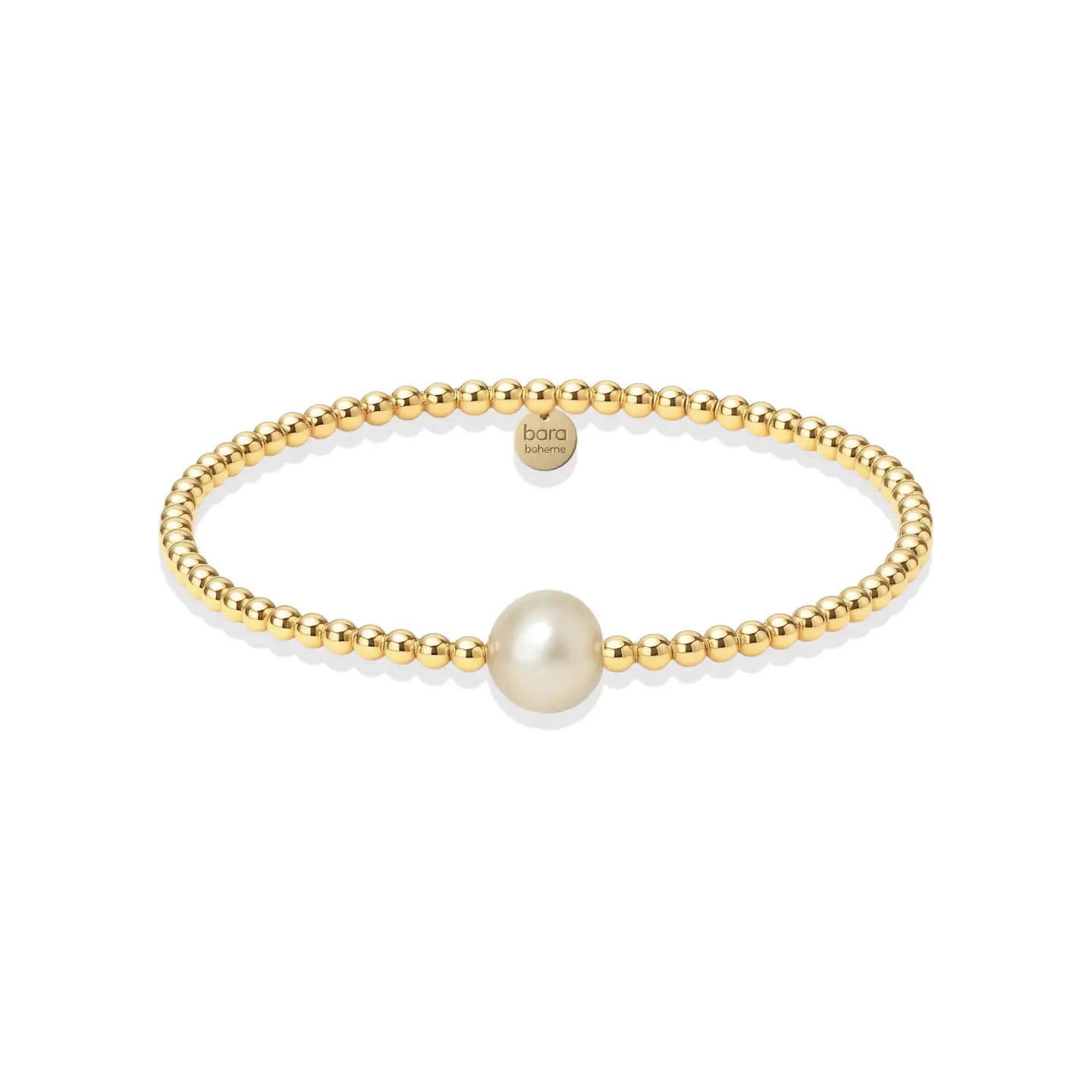 Audrey | Gold Filled Beaded Bracelet with Pearl