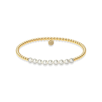 Colette | Gold Filled Beaded Bracelet with Pearls