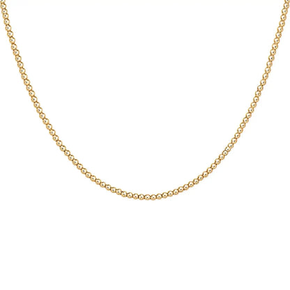Classic 2mm | Gold Filled Beaded Necklace