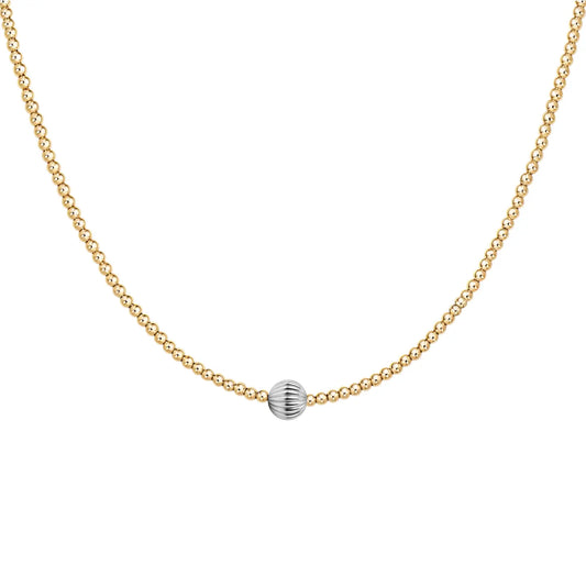 Ally | Gold Filled Beaded Necklace
